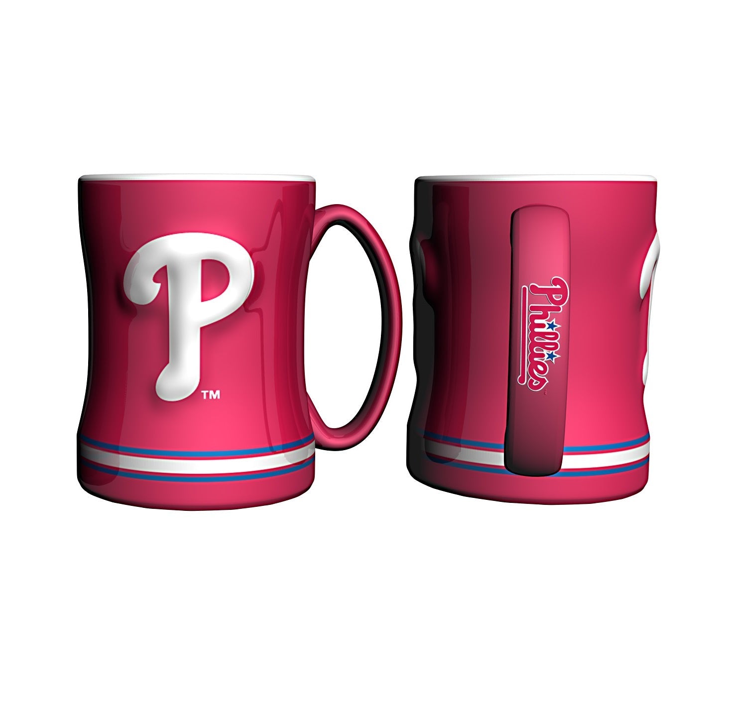 Philadelphia Phillies Logo Relief Coffee Mug - Sports Collectibles, Sports Memorabilia, Sports Fan Shop, Sports Gifts