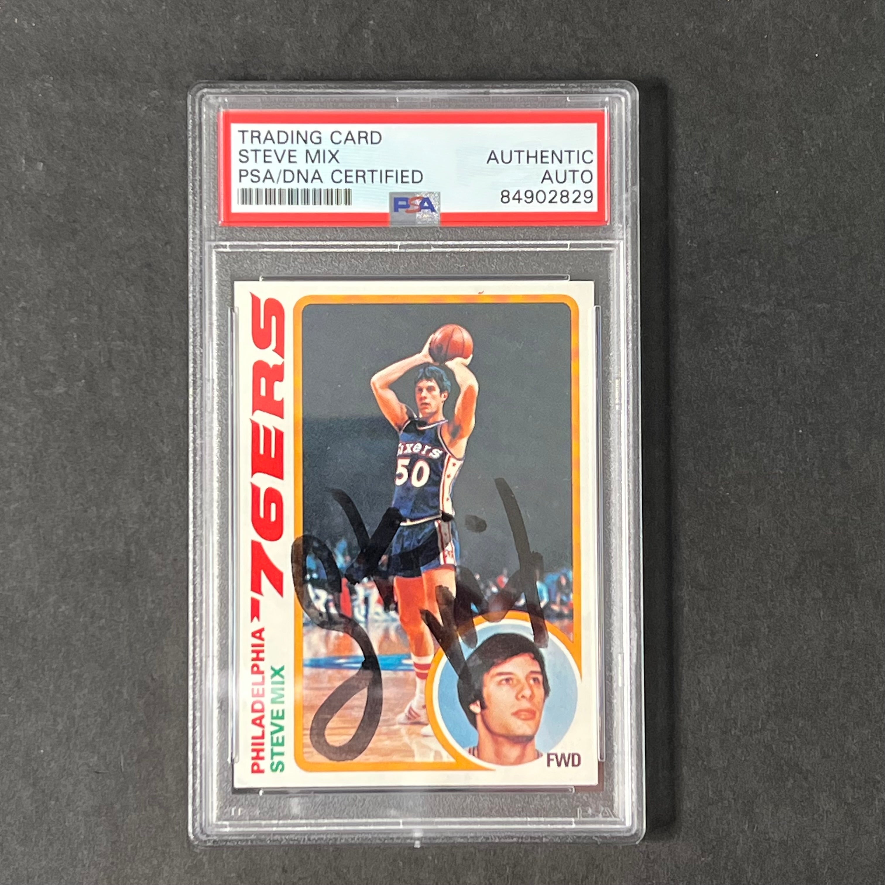 1969 Topps Basketball #18 Steve Mix Signed Card AUTO PSA Slabbed 76ers - Sports Collectibles, Sports Memorabilia, Sports Fan Shop, Sports Gifts