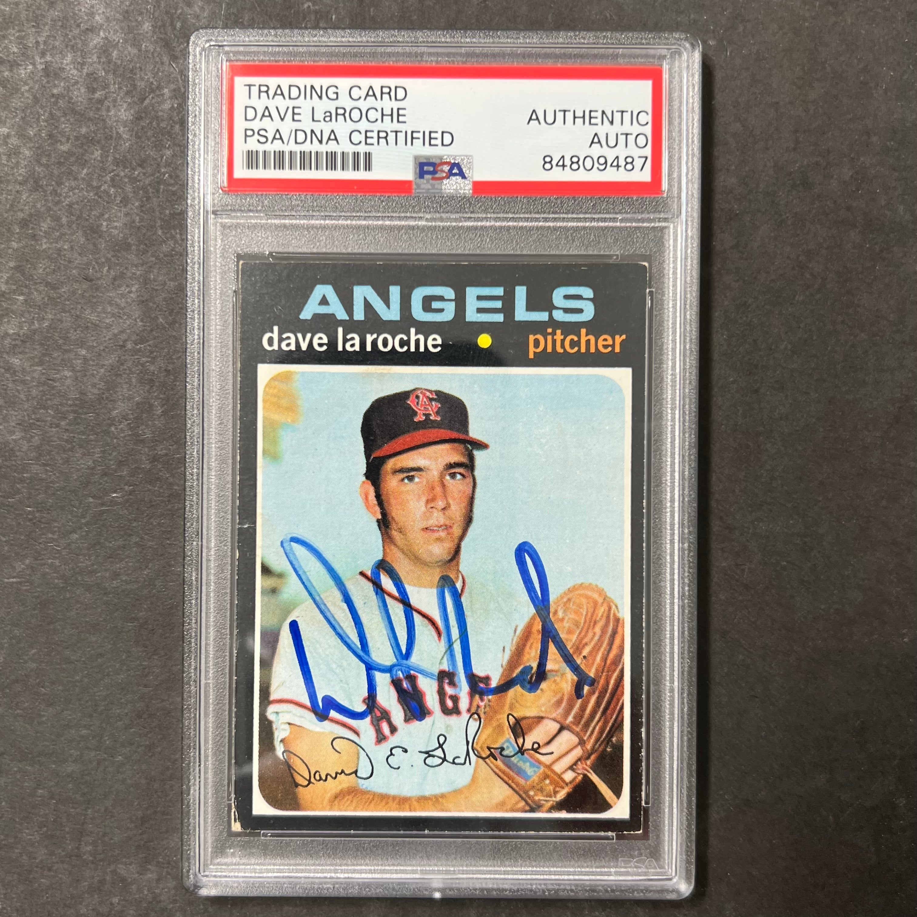 1971 Topps #174 Dave LaRoche Signed Card PSA Slabbed Auto Angels - Sports Collectibles, Sports Memorabilia, Sports Fan Shop, Sports Gifts
