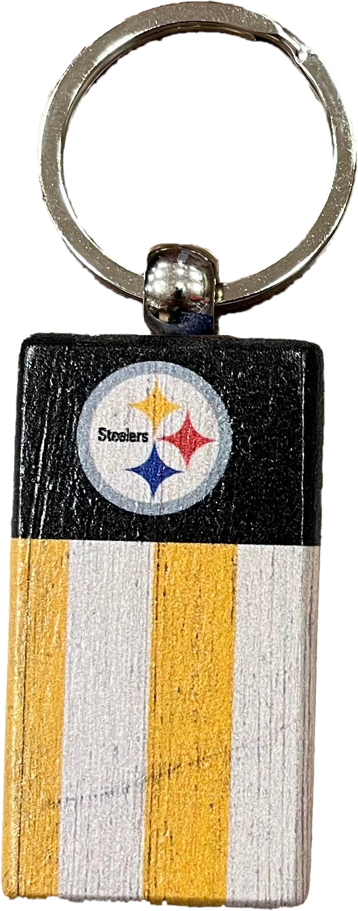 Pittsburgh Steelers Rectangle Flag Keychain - Sports Collectibles, Sports Memorabilia, Sports Fan Shop, Sports Gifts