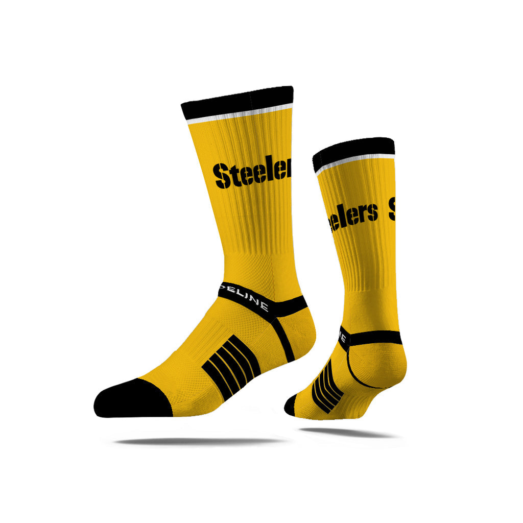 Pittsburgh Steelers | Premium Knit Crew | Fan Logo | Gold - Sports Gifts, Sports Memorabilia, Sports Collectibles, Fan Shop