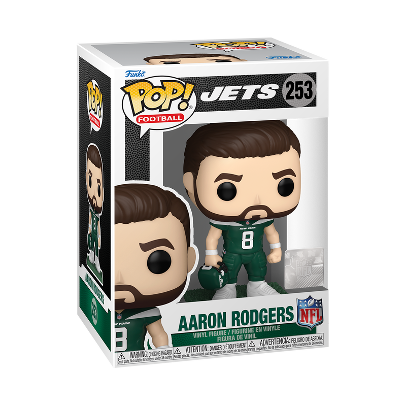 POP! NFL: Jets- Aaron Rodgers - Sports Collectibles, Sports Memorabilia, Sports Fan Shop, Sports Gifts