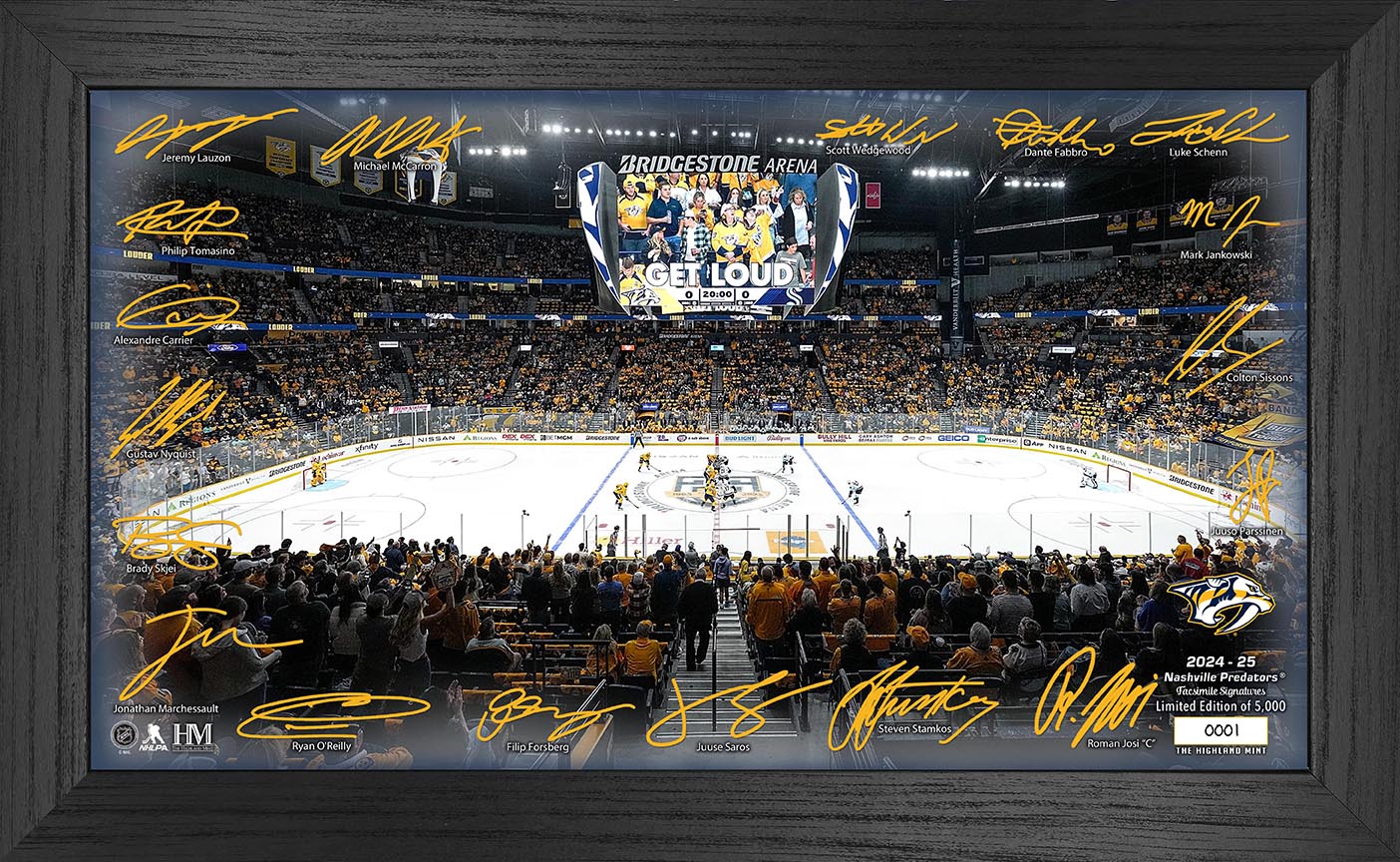 Nashville Predators 2024-25 Signature Rink - Sports Collectibles, Sports Memorabilia, Sports Fan Shop, Sports Gifts