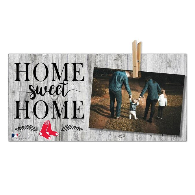 Boston Red Sox Home Sweet Home 6" x 12" Wood Sign - Sports Collectibles, Sports Memorabilia, Sports Fan Shop, Sports Gifts