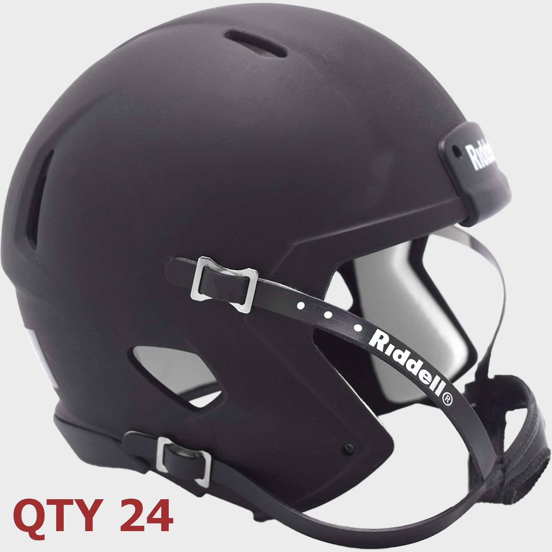 Bulk Mini Speed Football Helmet SHELL Matte Black/Blk Parts Qty 24