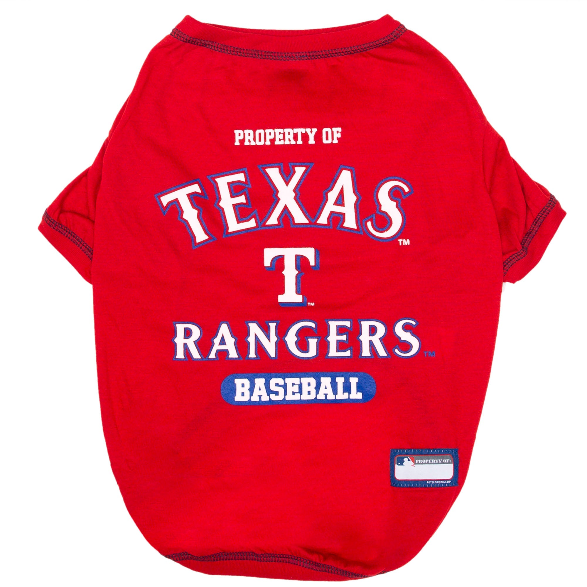 Texas Rangers Tee Shirt - by Pets First - Sports Collectibles, Sports Memorabilia, Sports Fan Shop, Sports Gifts