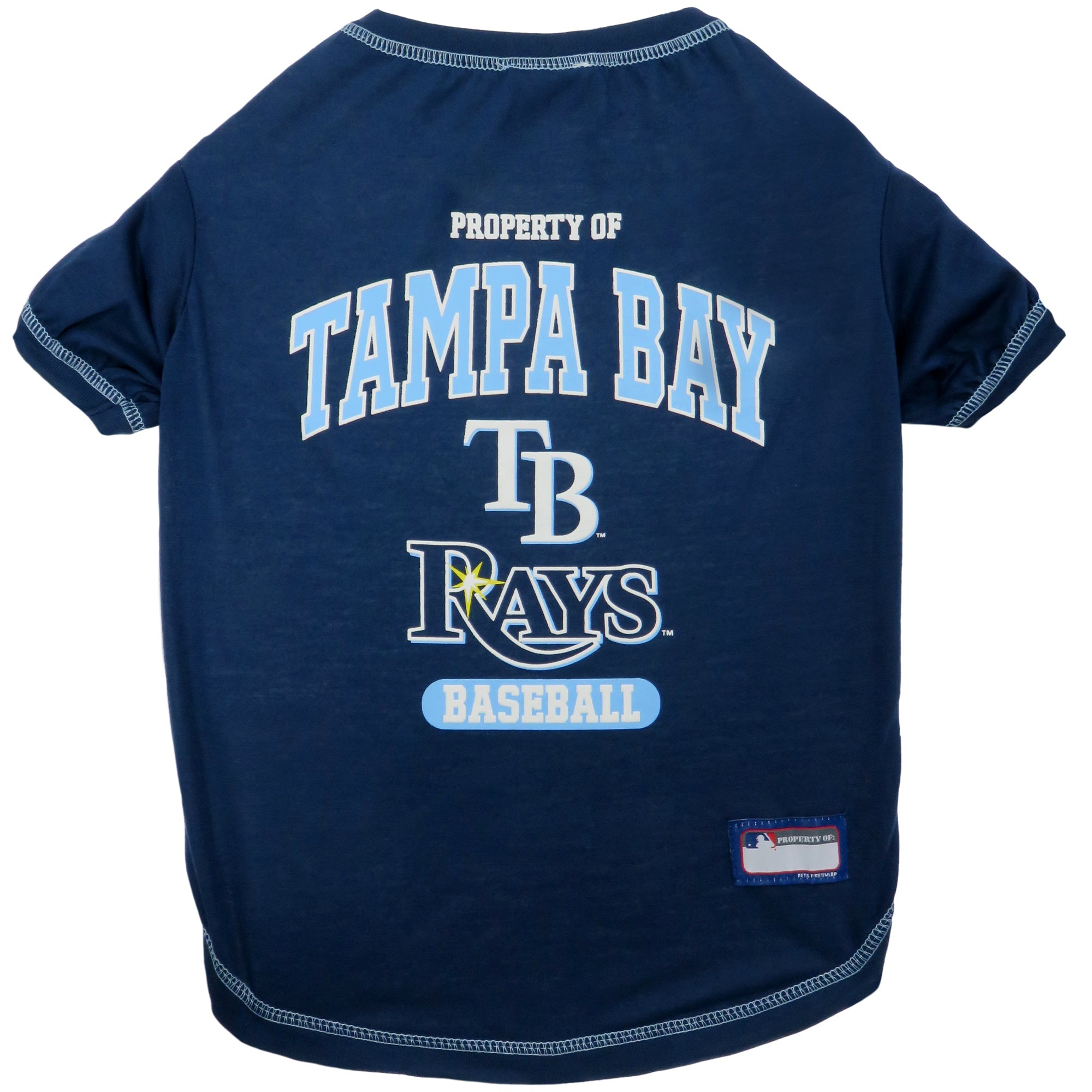 Tampa Bay Rays Dog Tee Shirt - by Pets First - Sports Collectibles, Sports Memorabilia, Sports Fan Shop, Sports Gifts