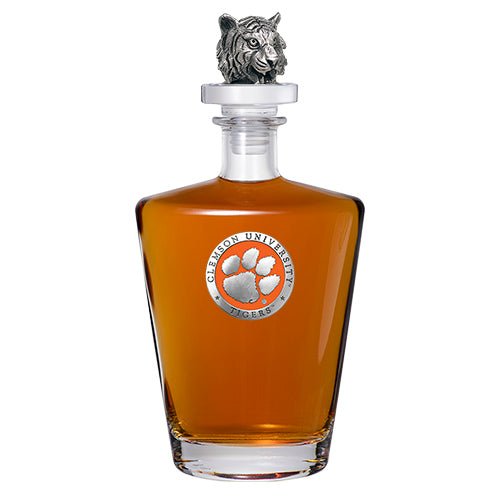 Clemson University Royal Decanter with 3D Top - Sports Gifts, Sports Memorabilia, Sports Collectibles, Fan Shop