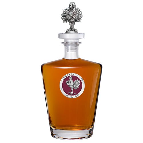 Virginia Tech University Hokies Royal Decanter with 3D Top - Sports Gifts, Sports Memorabilia, Sports Collectibles, Fan Shop