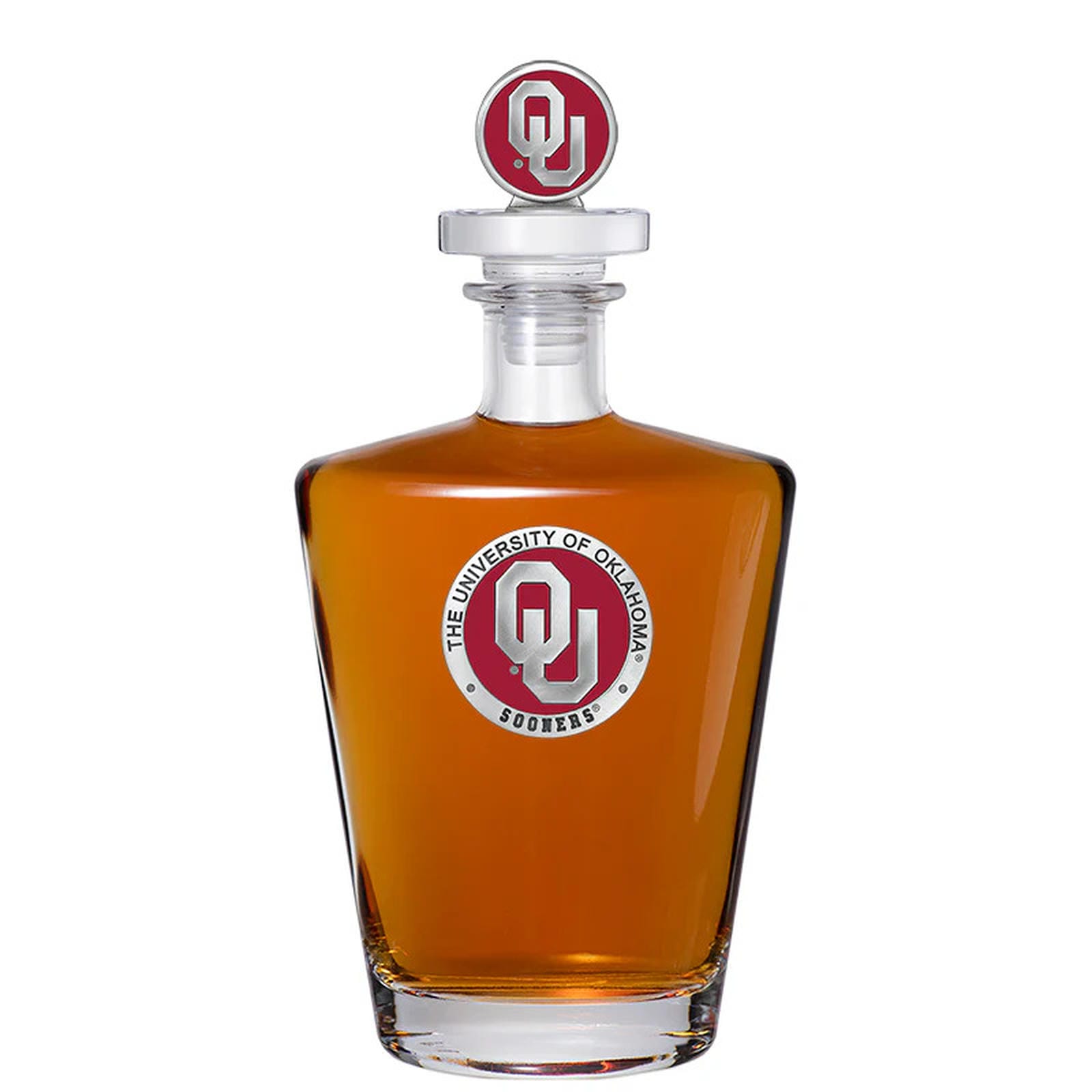University of Oklahoma Royal Decanter with 3D Top - Sports Gifts, Sports Memorabilia, Sports Collectibles, Fan Shop