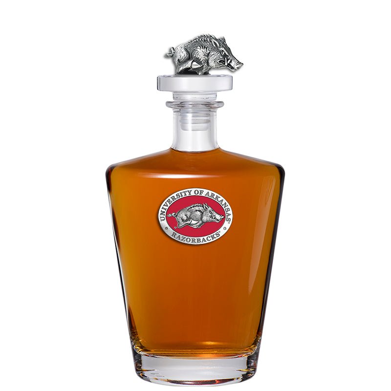 University of Arkansas Royal Decanter with 3D Top - Sports Gifts, Sports Memorabilia, Sports Collectibles, Fan Shop