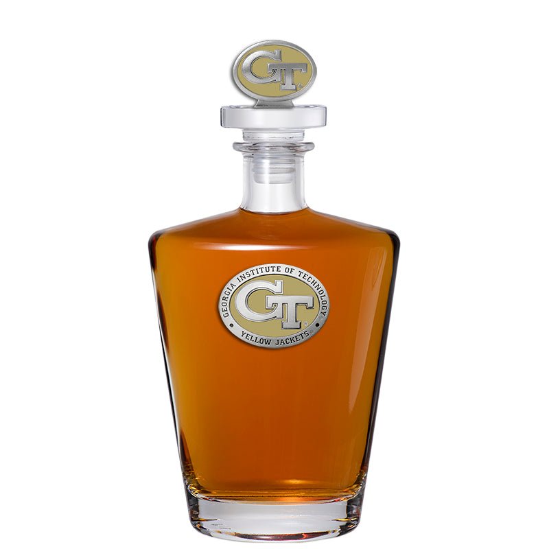 Georgia Tech GT Logo Royal Decanter with 3D Top - Sports Gifts, Sports Memorabilia, Sports Collectibles, Fan Shop