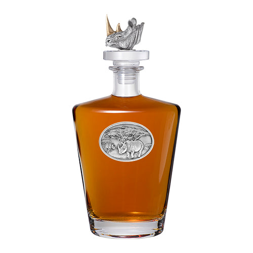 Rhino Royal Decanter with 3D Top - Sports Collectibles, Sports Memorabilia, Sports Fan Shop, Sports Gifts