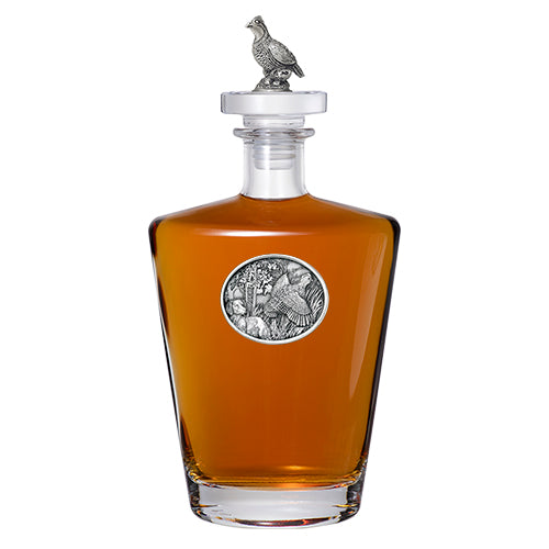 Bobwhite Quail Royal Decanter with 3D Top - Sports Collectibles, Sports Memorabilia, Sports Fan Shop, Sports Gifts