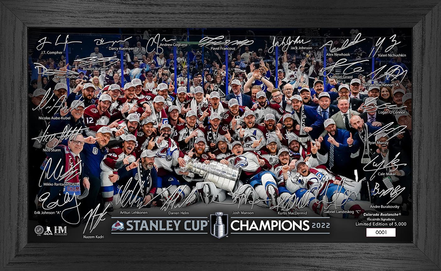 Colorado Avalanche 2022 Stanley Cup Final Champions Signature Rink - Sports Collectibles, Sports Memorabilia, Sports Fan Shop, Sports Gifts