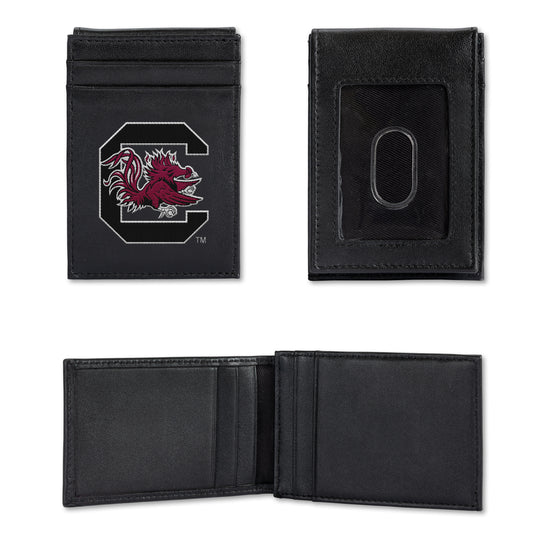 NCAA  South Carolina Gamecocks  Embroidered Front Pocket Wallet - Slim/Light Weight - Great Gift Item