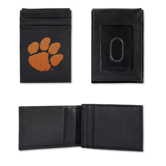 NCAA  Clemson Tigers  Embroidered Front Pocket Wallet - Slim/Light Weight - Great Gift Item