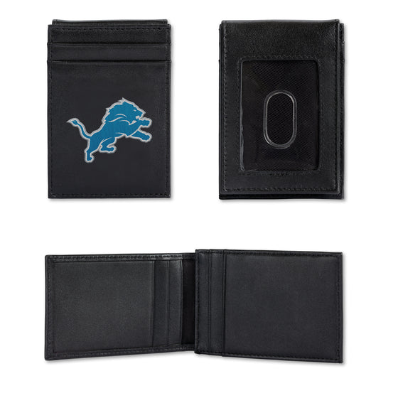 NFL Football Detroit Lions  Embroidered Front Pocket Wallet - Slim/Light Weight - Great Gift Item