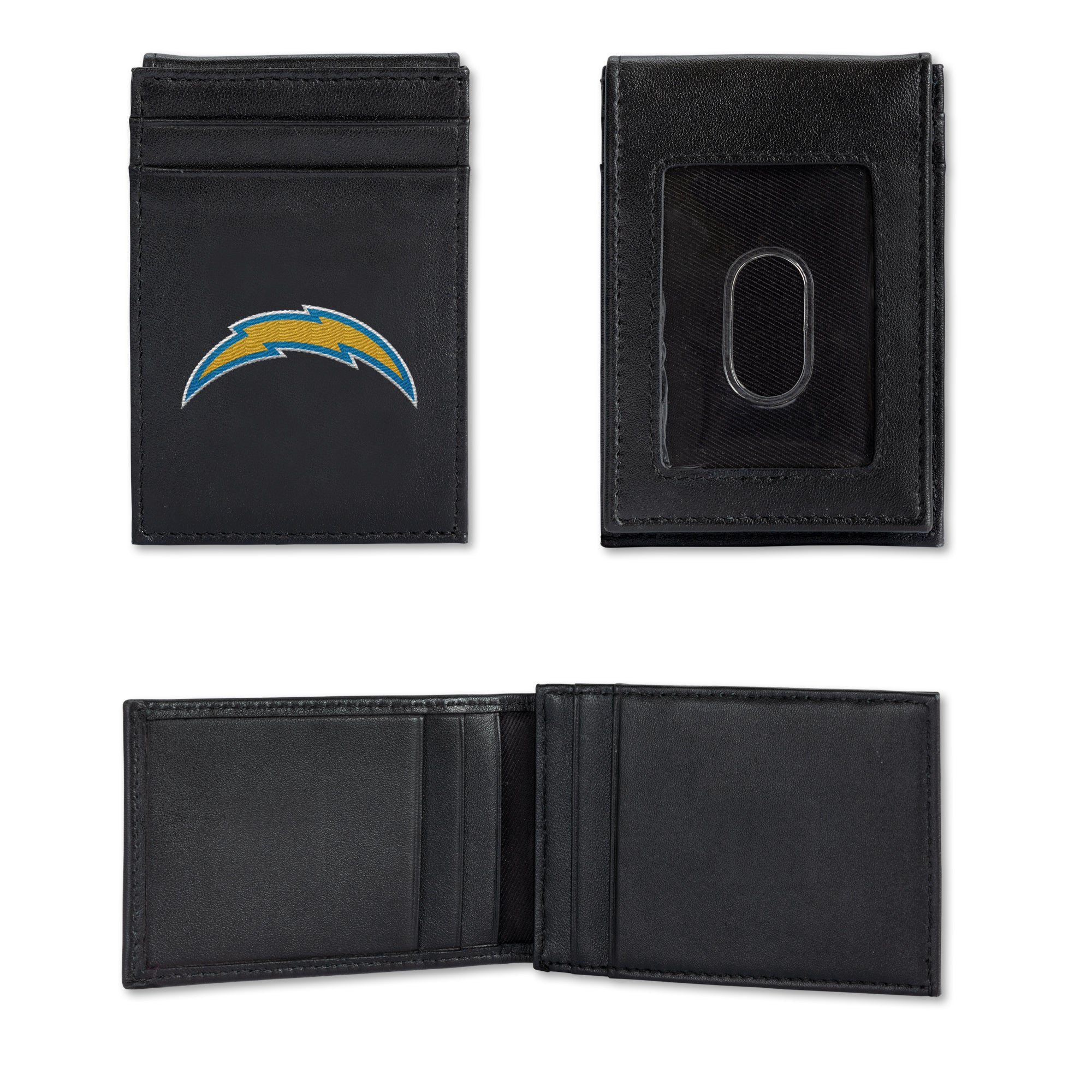 NFL Football Los Angeles Chargers  Embroidered Front Pocket Wallet - Slim/Light Weight - Great Gift Item