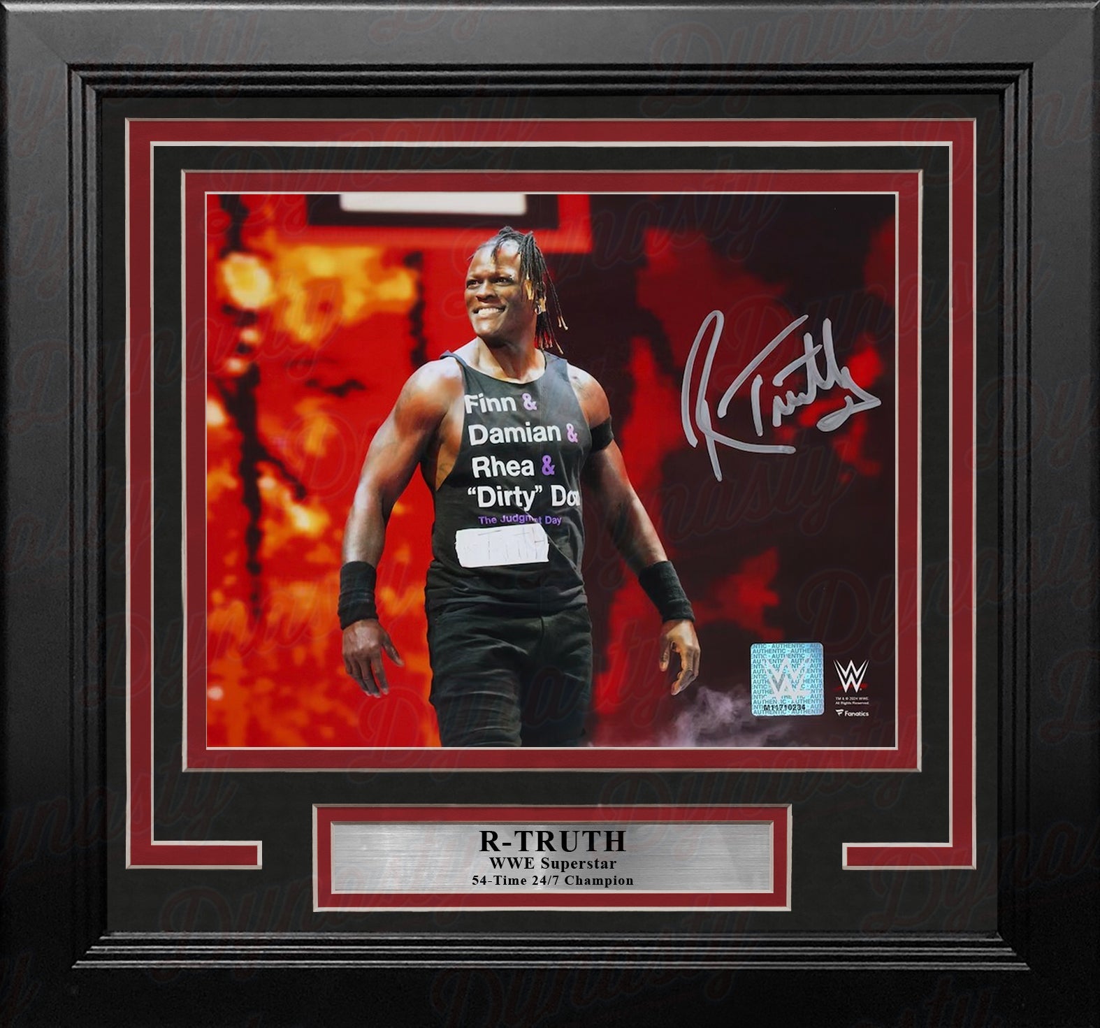 R-Truth Judgment Day Entrance Autographed 8" x 10" Framed WWE Wrestling Photo - Sports Collectibles, Sports Memorabilia, Sports Fan Shop, Sports Gifts