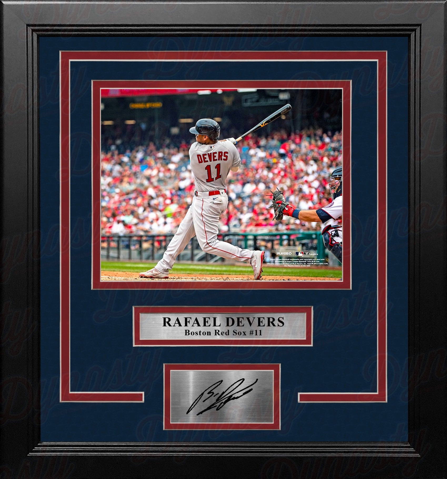 Rafael Devers in Action Boston Red Sox 8" x 10" Framed Baseball Photo with Engraved Autograph - Sports Collectibles, Sports Memorabilia, Sports Fan Shop, Sports Gifts