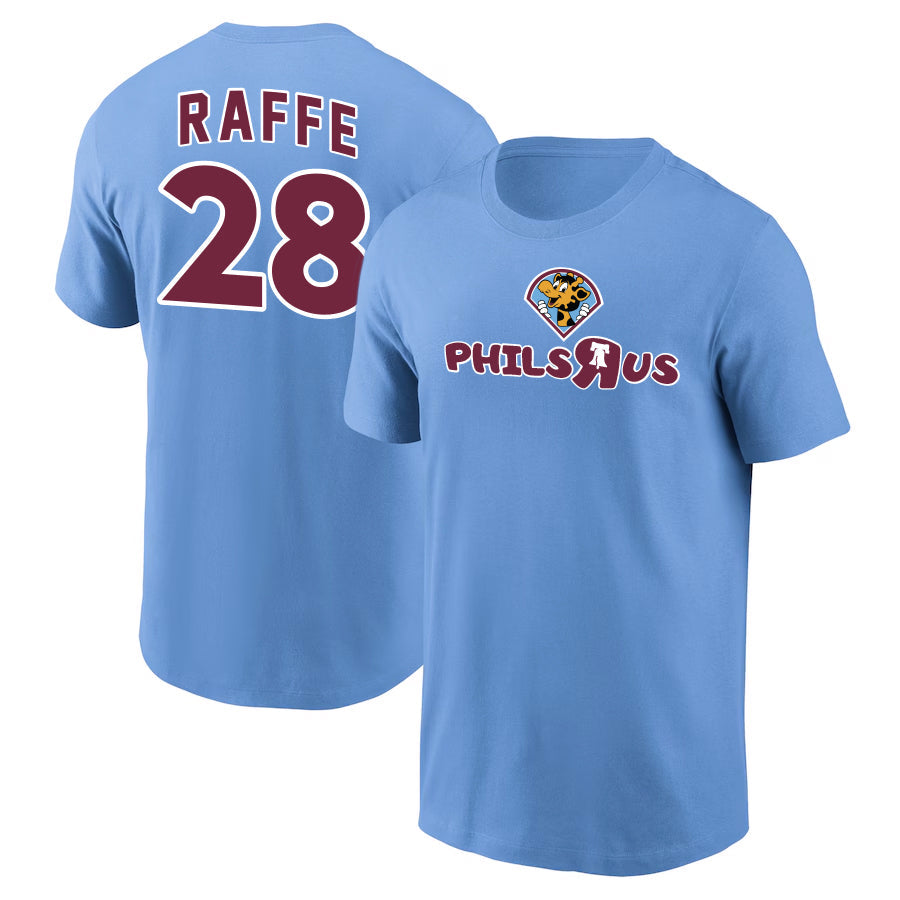 Alec Bohm "Raffe" Phils R Us Phillies Player Nickname Shirt-Adult - Sports Collectibles, Sports Memorabilia, Sports Fan Shop, Sports Gifts