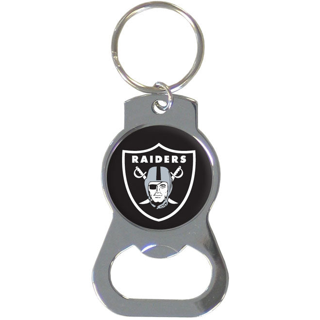 Las Vegas Raiders Logo Bottle Opener Keychain - Sports Collectibles, Sports Memorabilia, Sports Fan Shop, Sports Gifts