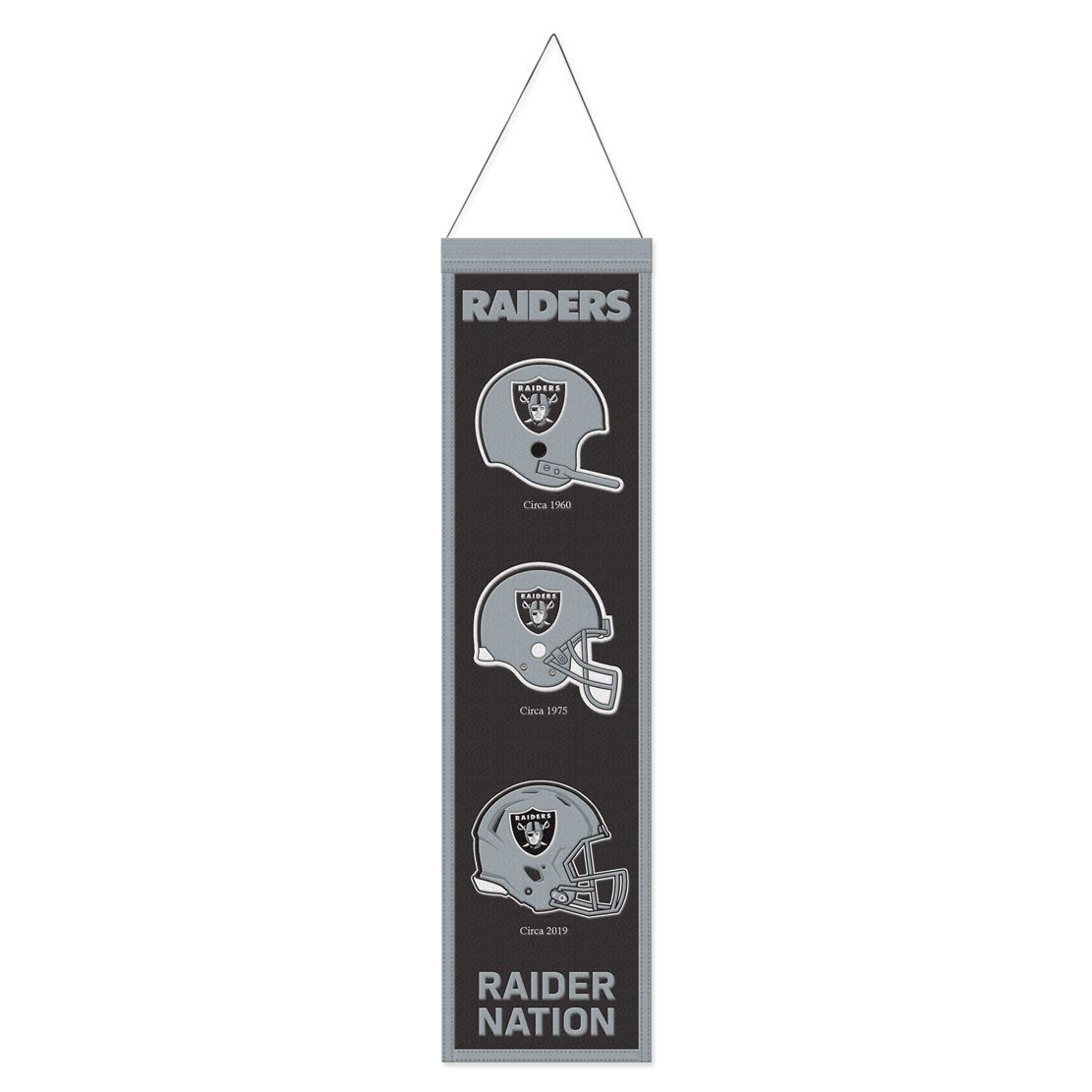 Las Vegas Raiders 8" x 32" Wool Banner - Sports Collectibles, Sports Memorabilia, Sports Fan Shop, Sports Gifts
