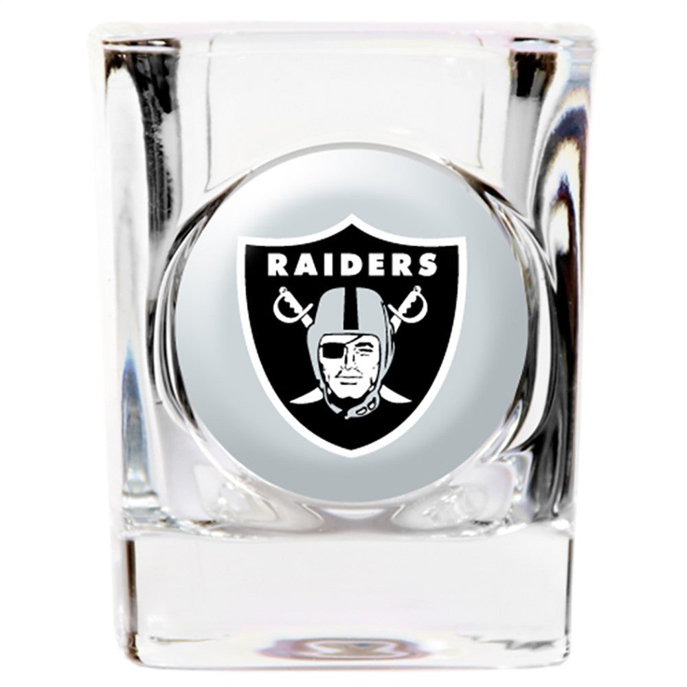 Las Vegas Raiders Square Shot Glass - Sports Collectibles, Sports Memorabilia, Sports Fan Shop, Sports Gifts