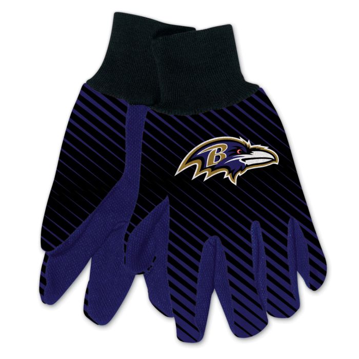Baltimore Ravens Adult Two-Tone Gloves - Sports Collectibles, Sports Memorabilia, Sports Fan Shop, Sports Gifts