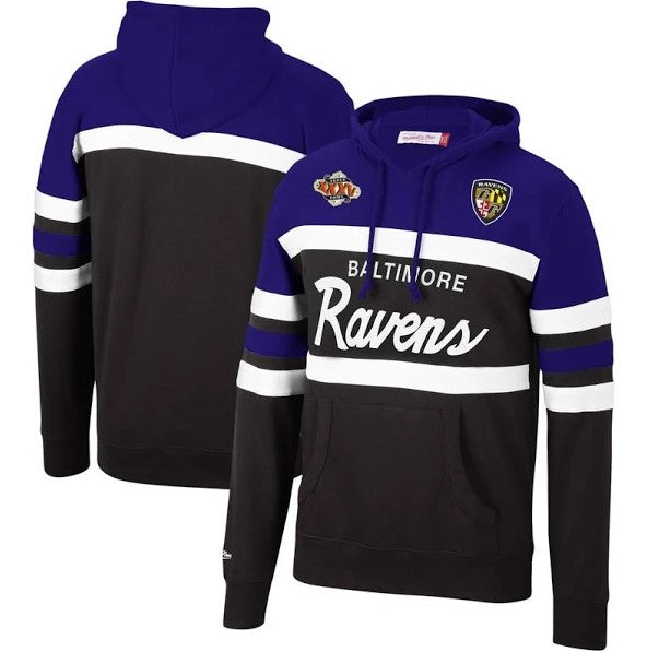 Baltimore Ravens Mitchell & Ness Head Coach Hoodie - Sports Collectibles, Sports Memorabilia, Sports Fan Shop, Sports Gifts