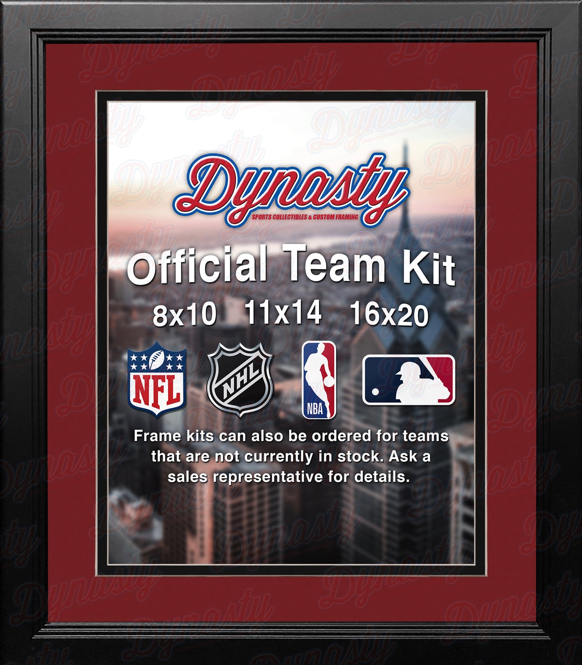 NBA Basketball Photo Picture Frame Kit - Portland Trailblazers (Red Matting, Black Trim) - Sports Collectibles, Sports Memorabilia, Sports Fan Shop, Sports Gifts