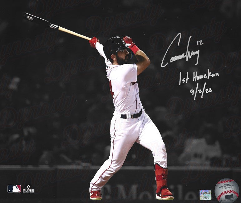 Connor Wong Boston Red Sox Autographed 16x20 Spotlight Photo Inscribed 1st Home Run with Date - Sports Collectibles, Sports Memorabilia, Sports Fan Shop, Sports Gifts