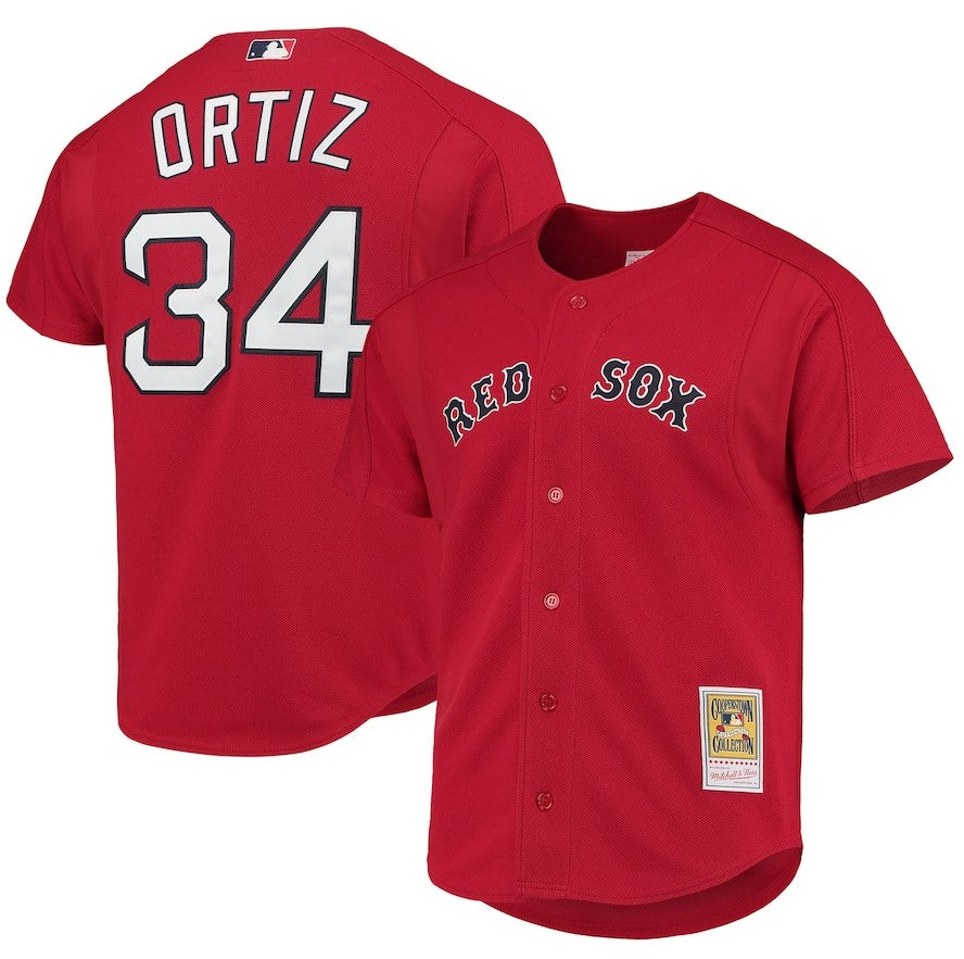David Ortiz Boston Red Sox Mitchell & Ness Red 2004 Batting Practice Jersey - Sports Collectibles, Sports Memorabilia, Sports Fan Shop, Sports Gifts