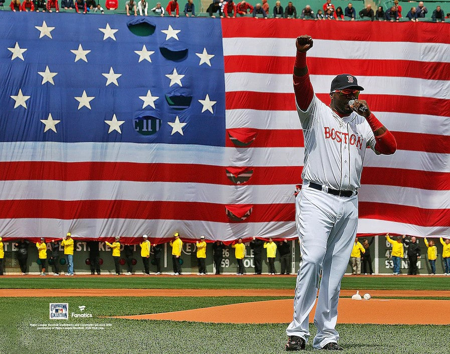 David Ortiz 2013 This is Our City Speech Boston Red Sox 8" x 10" Baseball Photo - Sports Collectibles, Sports Memorabilia, Sports Fan Shop, Sports Gifts