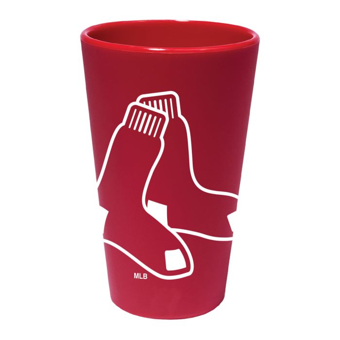 Boston Red Sox 16 oz Team Color Silicone Pint Glass - Sports Collectibles, Sports Memorabilia, Sports Fan Shop, Sports Gifts