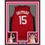 Framed Autographed/Signed Reed Sheppard 35x39 Houston Red Basketball Jersey Beckett BAS COA