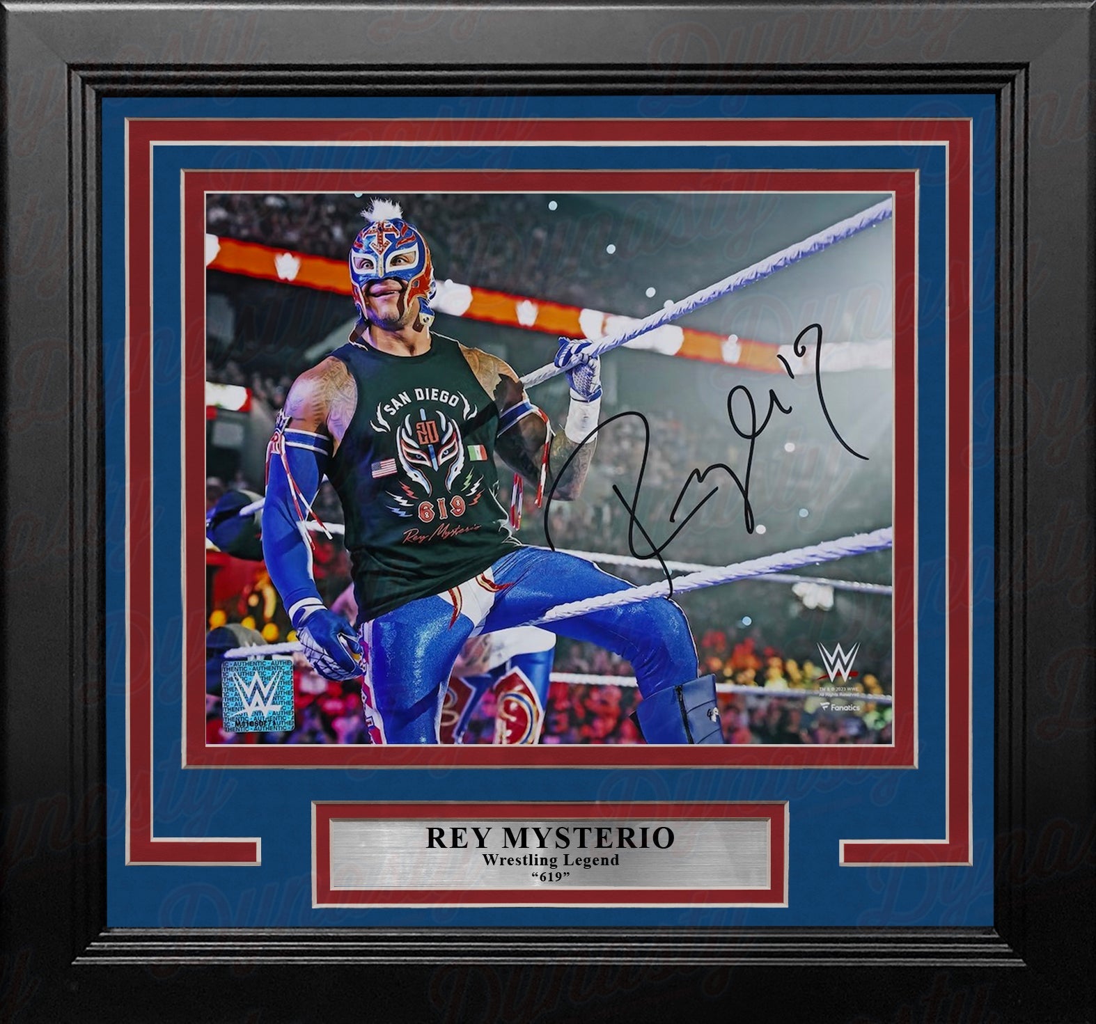 Rey Mysterio Enters the Ring Autographed Framed 8" x 10" WWE Wrestling Photo - Sports Collectibles, Sports Memorabilia, Sports Fan Shop, Sports Gifts