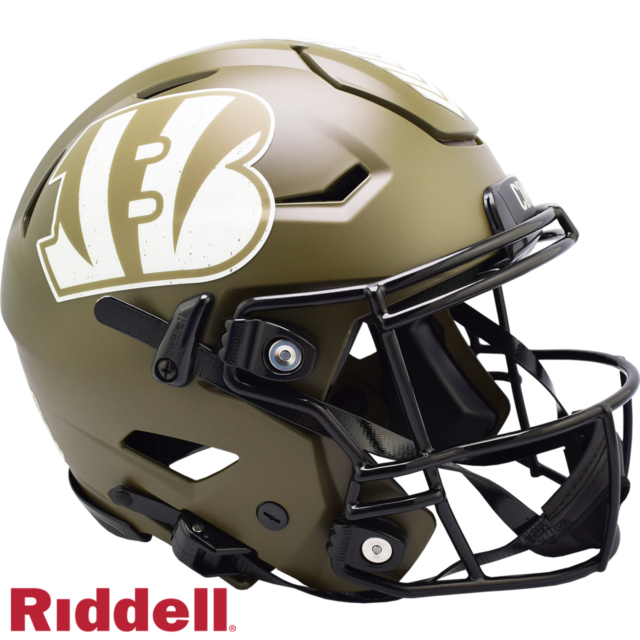 Cincinnati Bengals Helmet Riddell Authentic Full Size SpeedFlex Style Salute To Service - Sports Collectibles, Sports Memorabilia, Sports Fan Shop, Sports Gifts