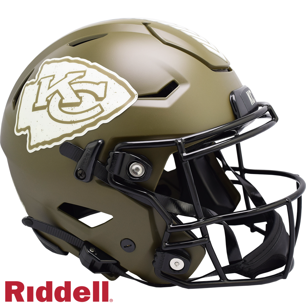 Kansas City Chiefs Helmet Riddell Authentic Full Size SpeedFlex Style Salute To Service - Sports Collectibles, Sports Memorabilia, Sports Fan Shop, Sports Gifts
