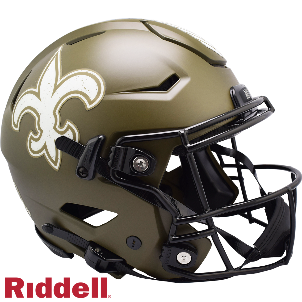 New Orleans Saints Helmet Riddell Authentic Full Size SpeedFlex Style Salute To Service - Sports Collectibles, Sports Memorabilia, Sports Fan Shop, Sports Gifts