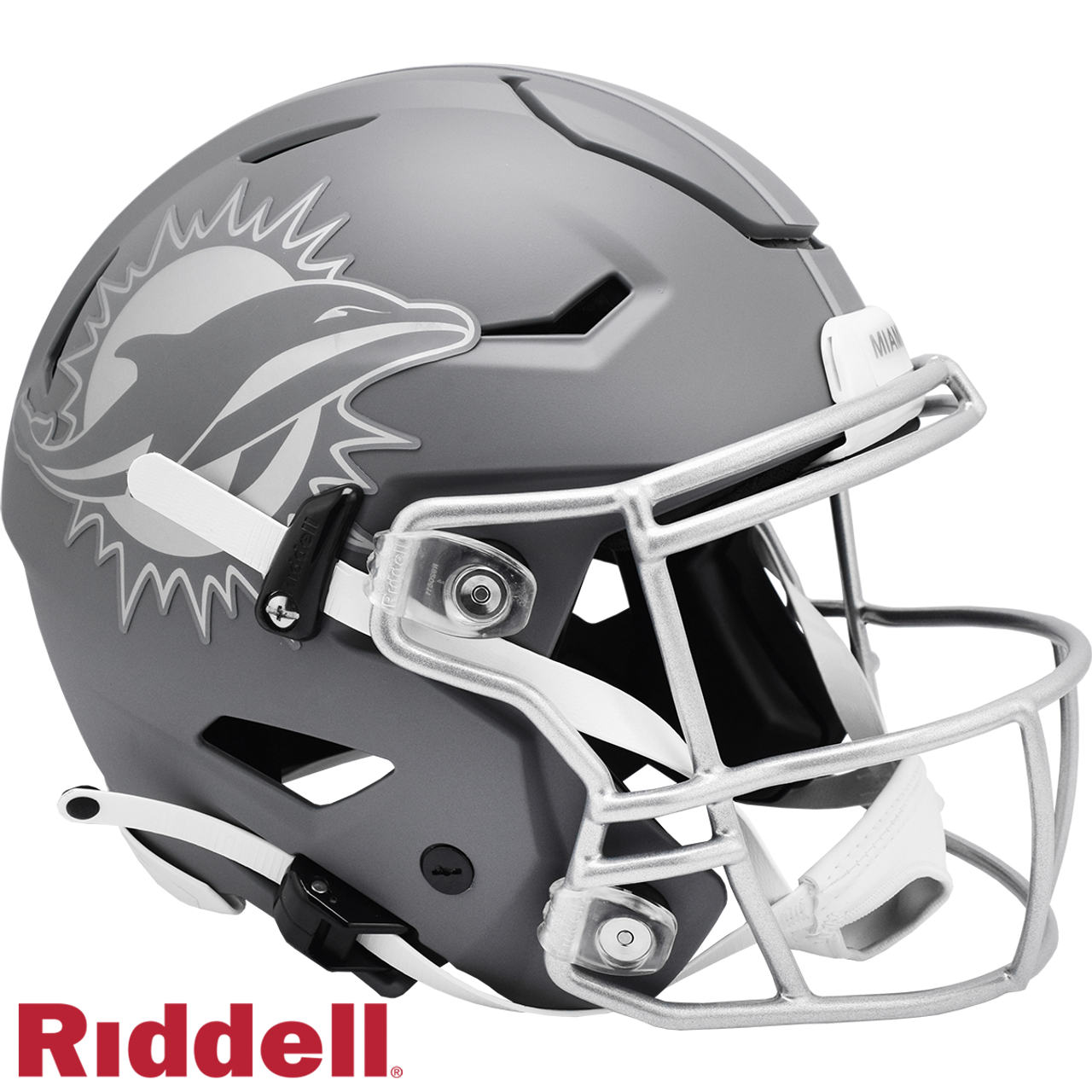 Miami Dolphins Helmet Riddell Authentic Full Size SpeedFlex Style Slate Alternate