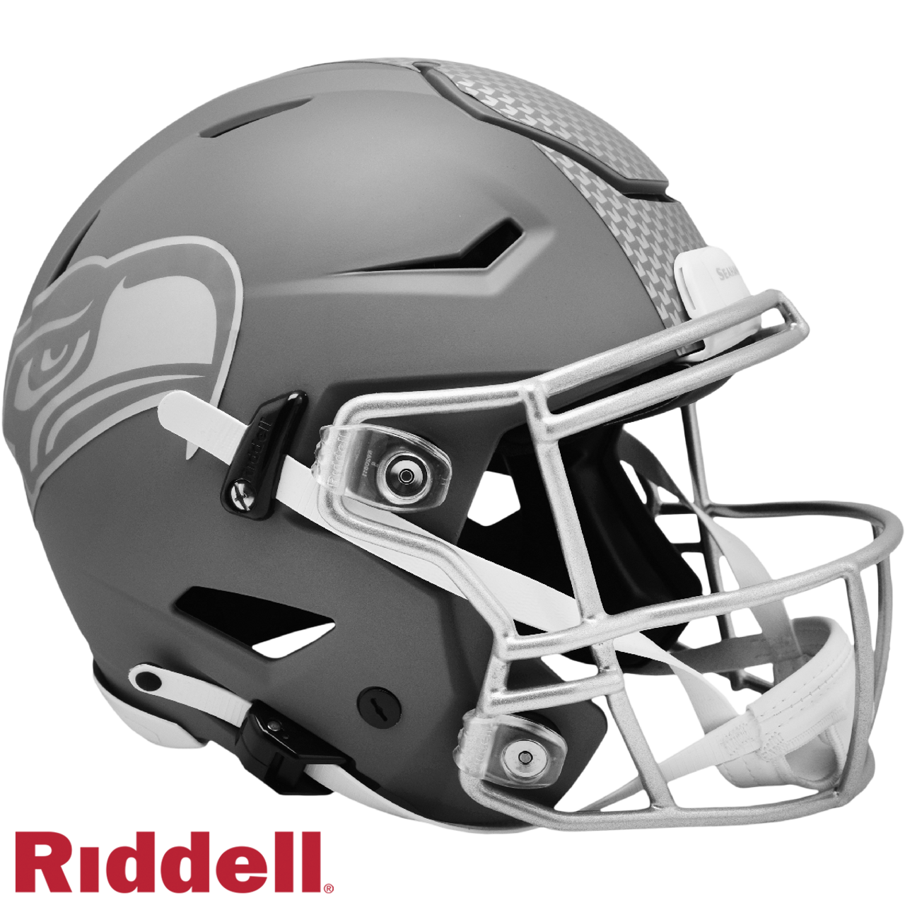 Seattle Seahawks Helmet Riddell Authentic Full Size SpeedFlex Style Slate Alternate