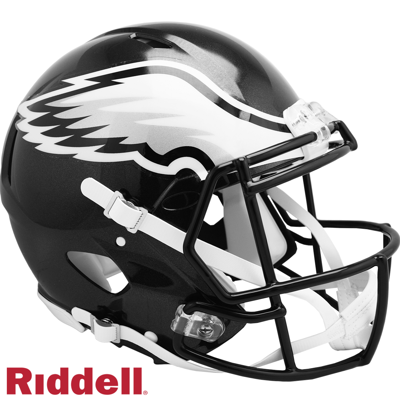 Philadelphia Eagles Helmet Riddell Authentic Full Size Speed Style On-Field Alternate - Sports Collectibles, Sports Memorabilia, Sports Fan Shop, Sports Gifts