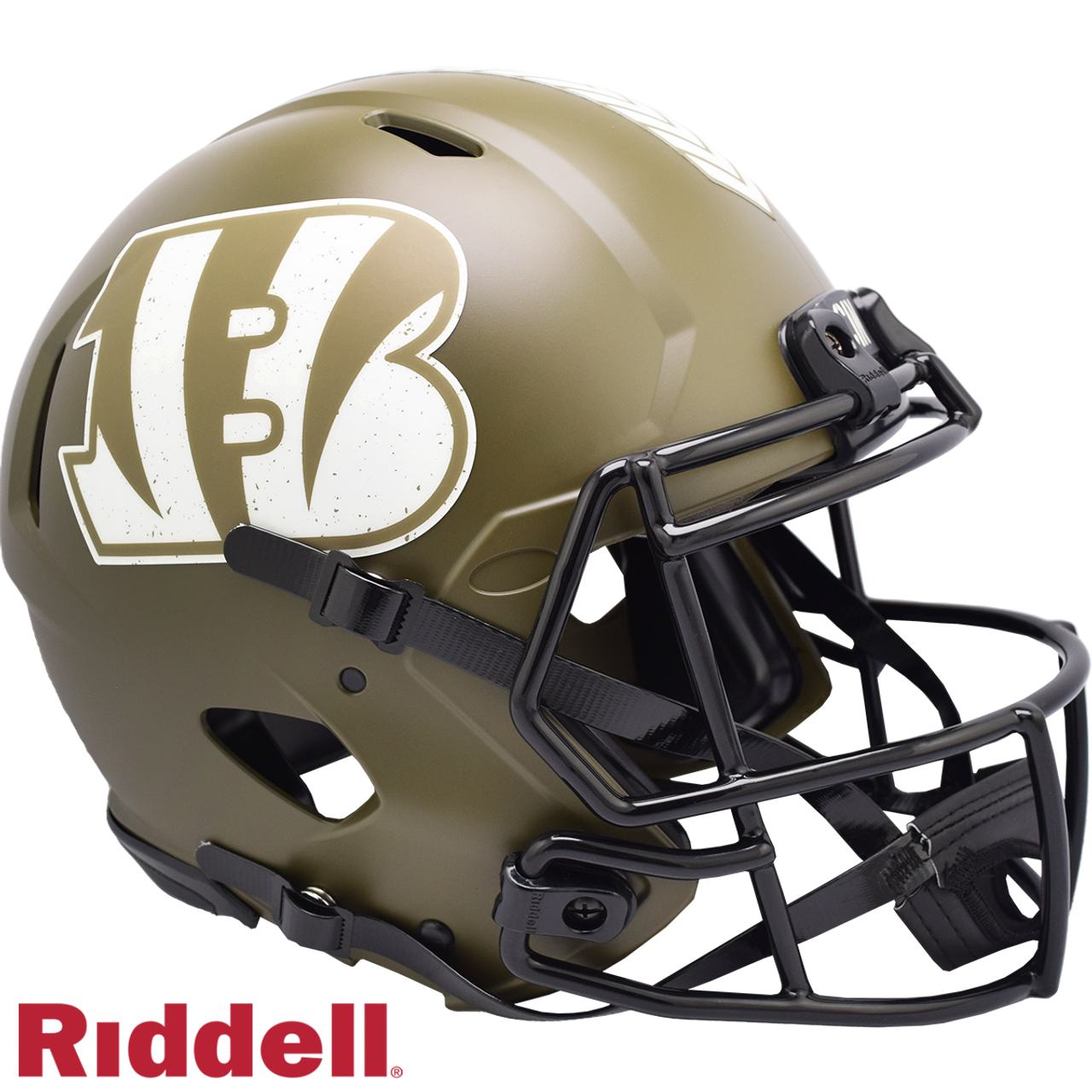 Cincinnati Bengals Helmet Riddell Authentic Full Size Speed Style Salute To Service - Sports Collectibles, Sports Memorabilia, Sports Fan Shop, Sports Gifts