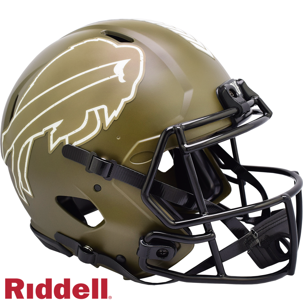 Buffalo Bills Helmet Riddell Authentic Full Size Speed Style Salute To Service - Sports Collectibles, Sports Memorabilia, Sports Fan Shop, Sports Gifts