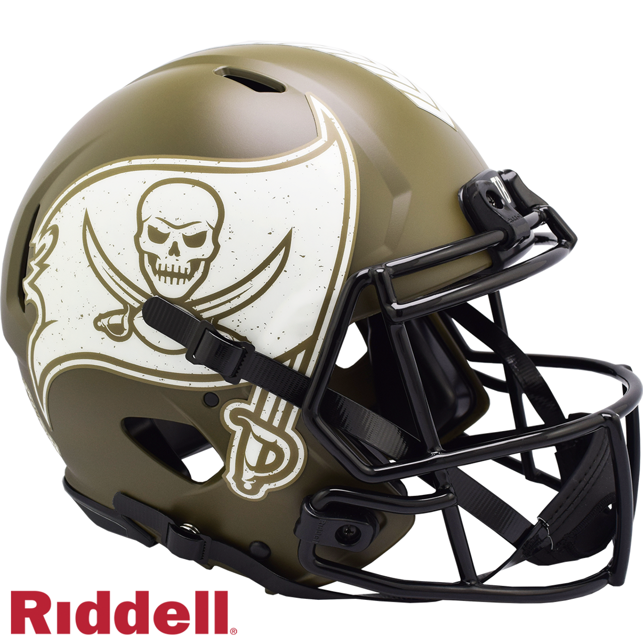 Tampa Bay Buccaneers Helmet Riddell Authentic Full Size Speed Style Salute To Service - Sports Collectibles, Sports Memorabilia, Sports Fan Shop, Sports Gifts