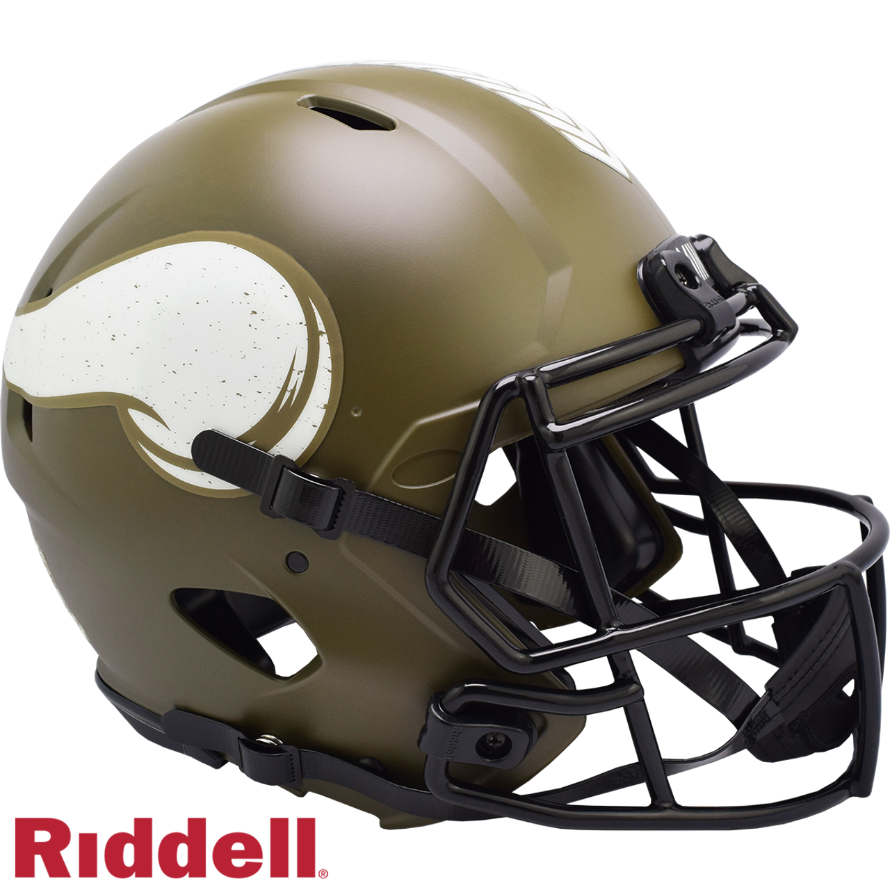 Minnesota Vikings Helmet Riddell Authentic Full Size Speed Style Salute To Service - Sports Collectibles, Sports Memorabilia, Sports Fan Shop, Sports Gifts