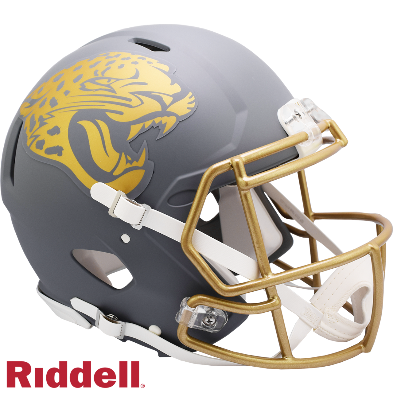 Jacksonville Jaguars Helmet Riddell Authentic Full Size Speed Style Slate Alternate