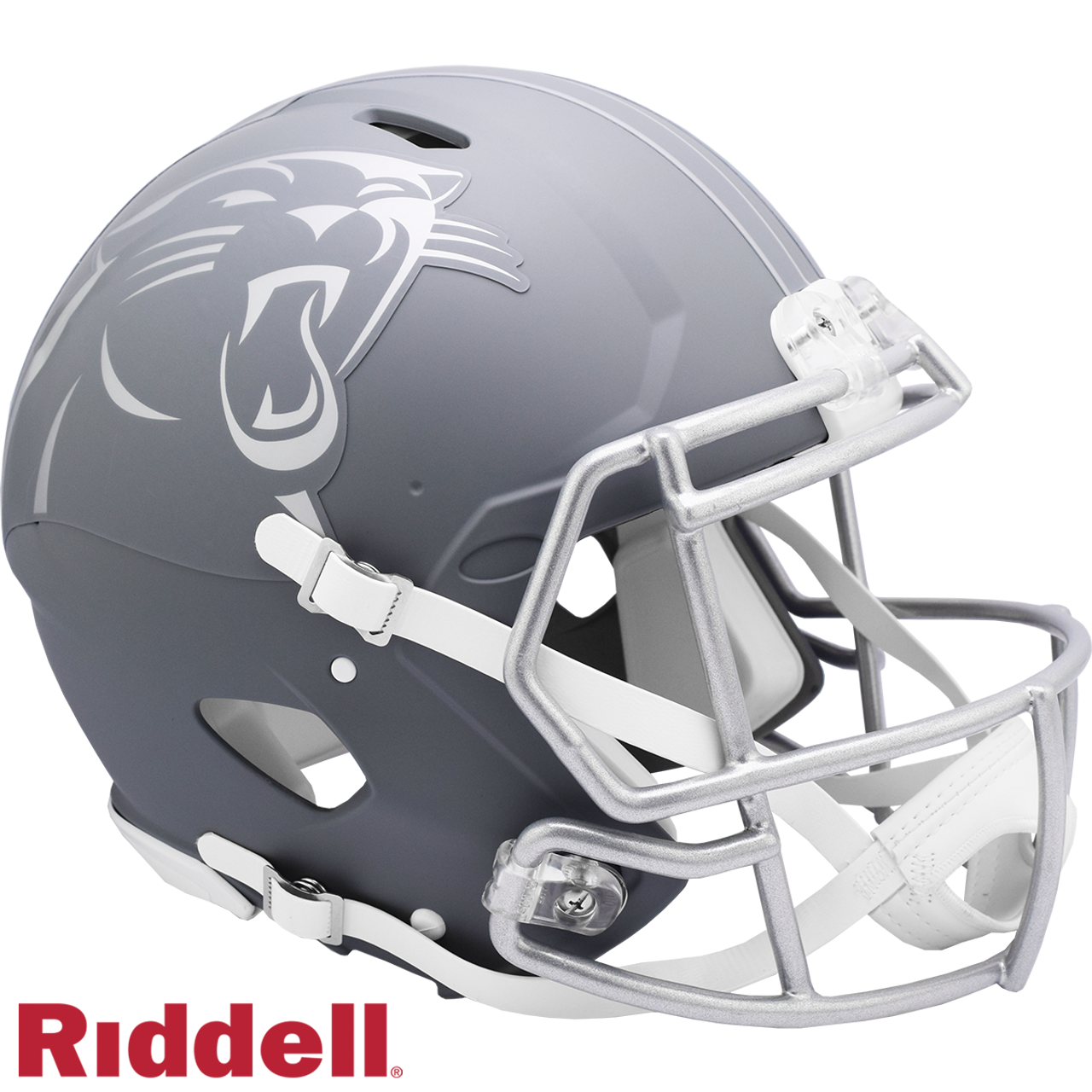 Carolina Panthers Helmet Riddell Authentic Full Size Speed Style Slate Alternate